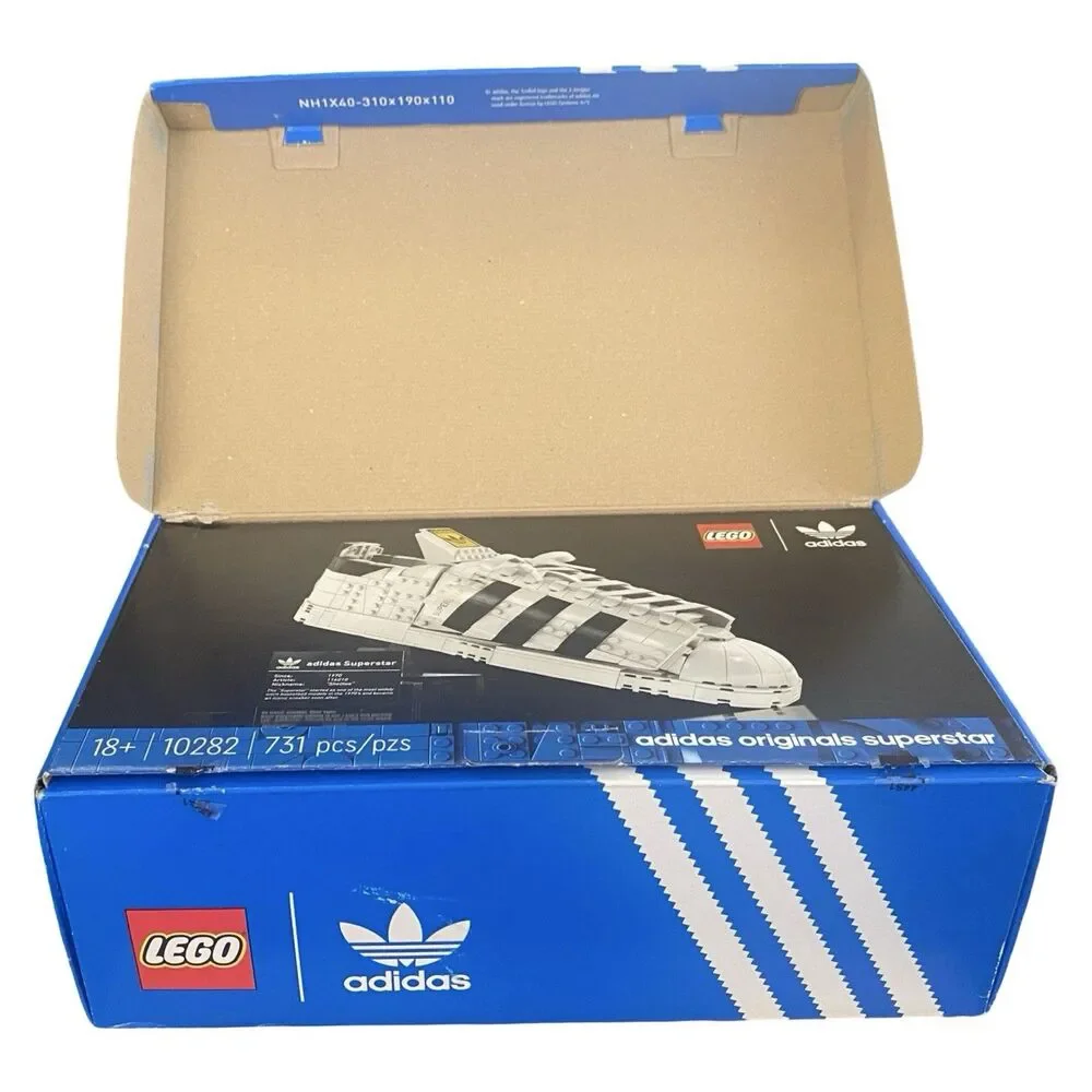 LEGO Icons: Adidas Originals Superstar (10282) Complete *Damaged Box - READ